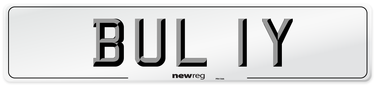 BUL 1Y Number Plate from New Reg